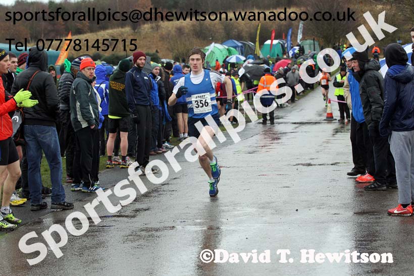 Ross Floyd (Morpeth) finished 3rd in the senior mens Royal Signals Relays, Hetton. Photo: David T. Hewitson/Sports for All Pics